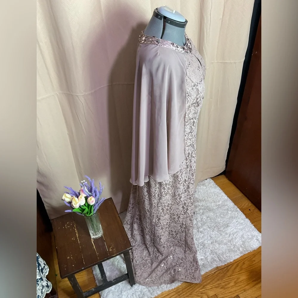 Ignight Evenings By Camille La Vie Blush Mother Of The Bride Long Formal Dress - Picture 7 of 13